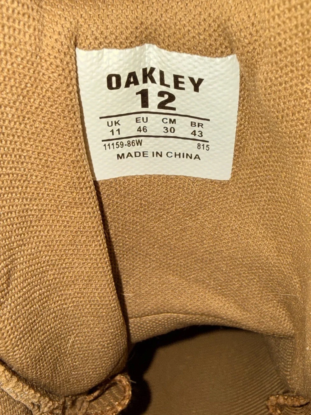 Oakley Tactical Combat SI-6 Miitary Boots Coyote Tan Outdoor Performance EUC